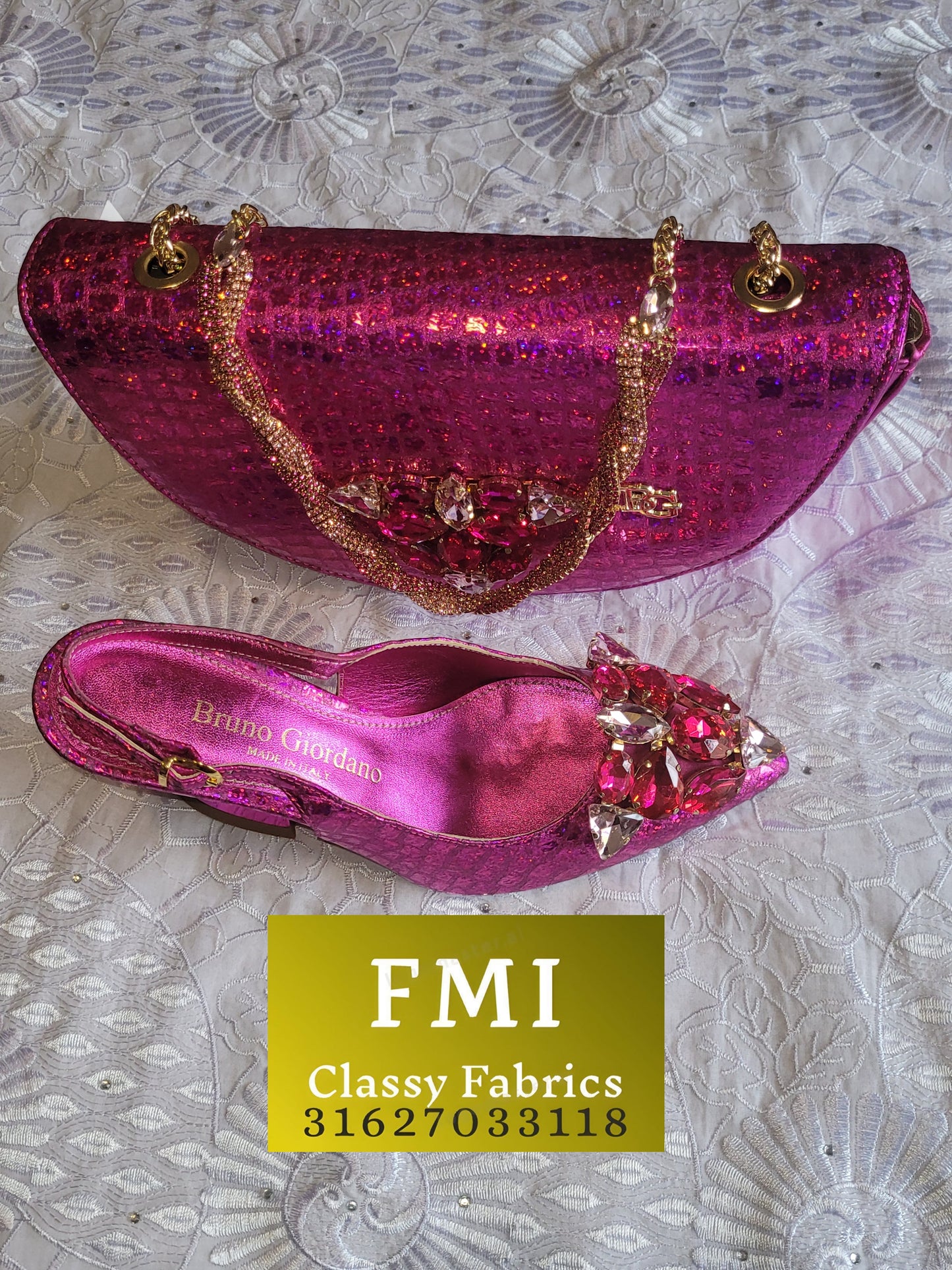 Luxury Italian Designer Shoes & Bag set