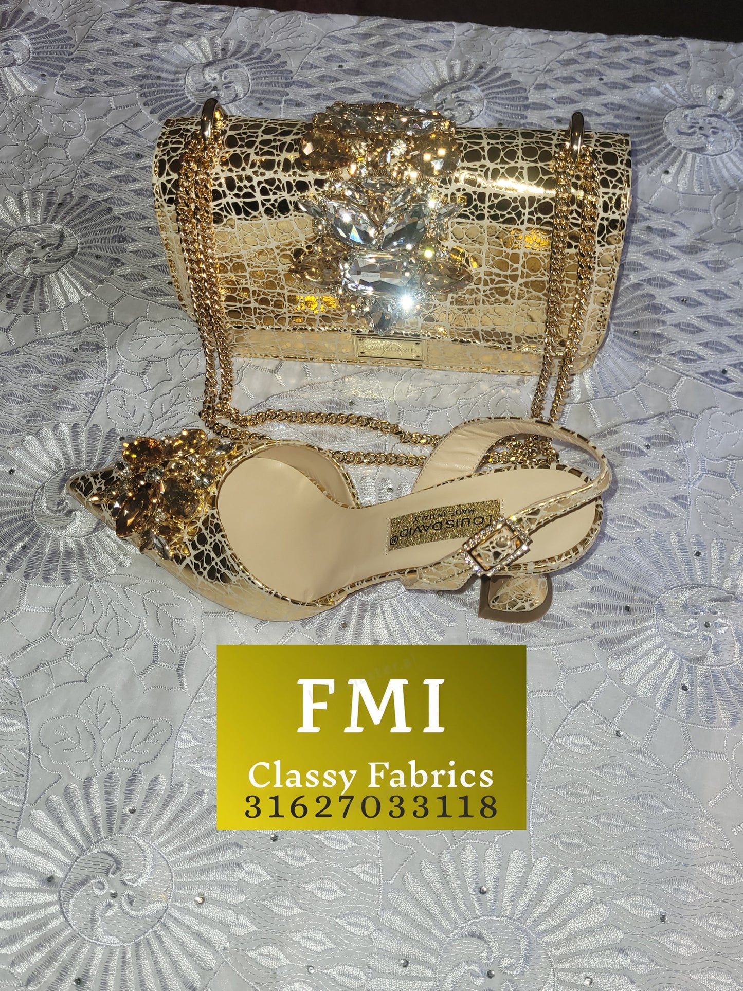 Luxury Italian Designer Shoes & Bag set
