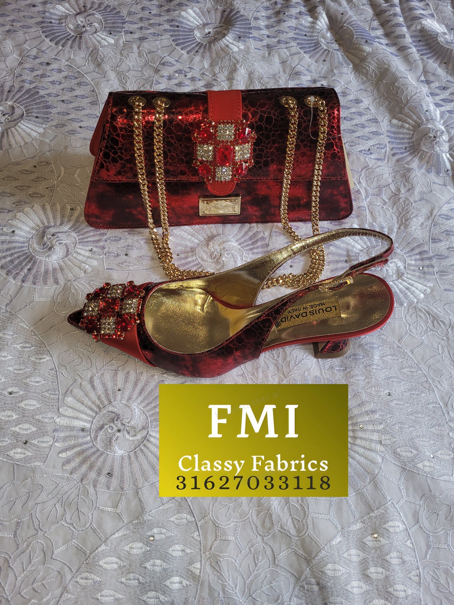 Luxury Italian Designer Shoes & Bag set