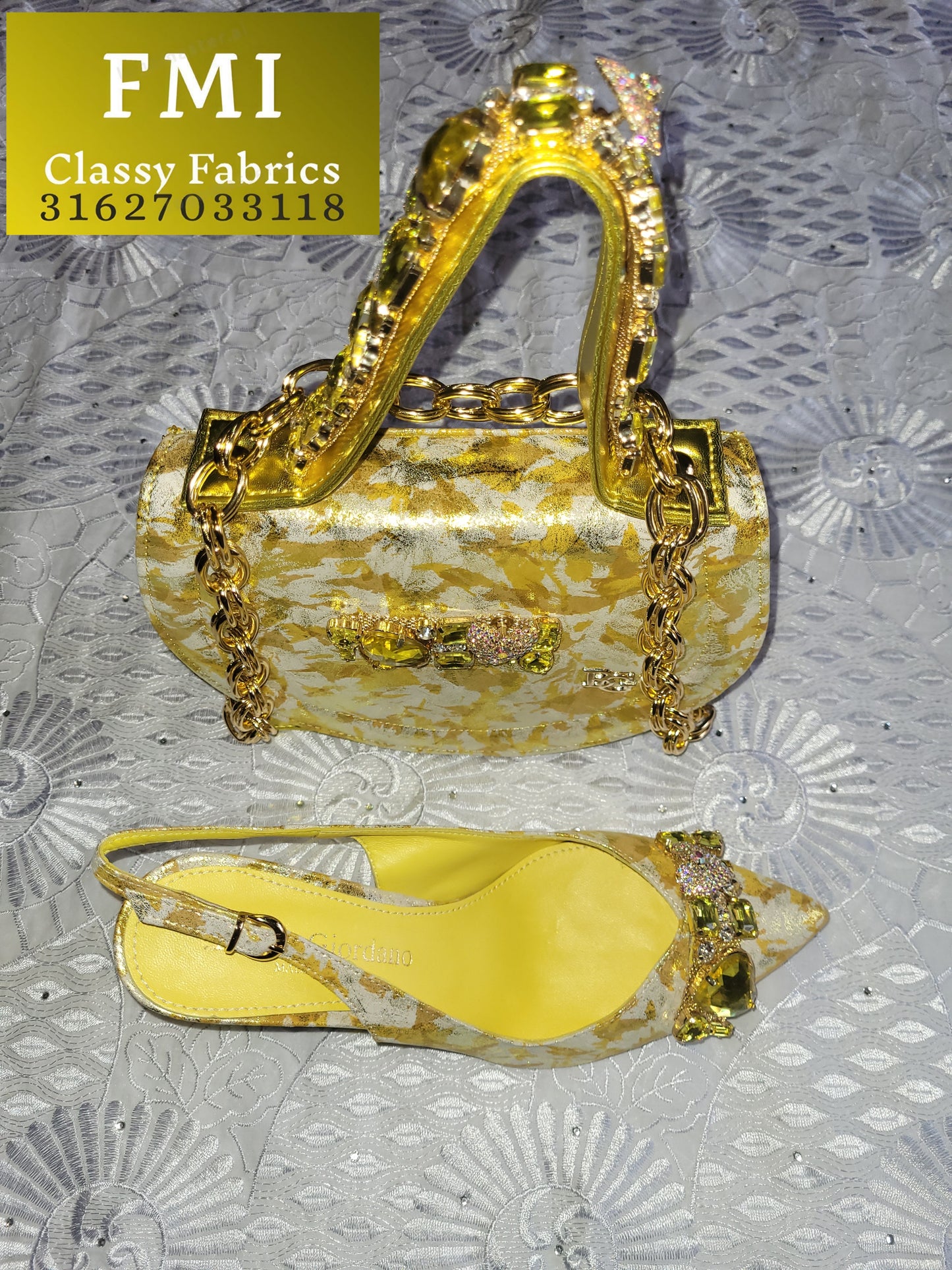 Luxury Italian Designer Shoes & Bag set