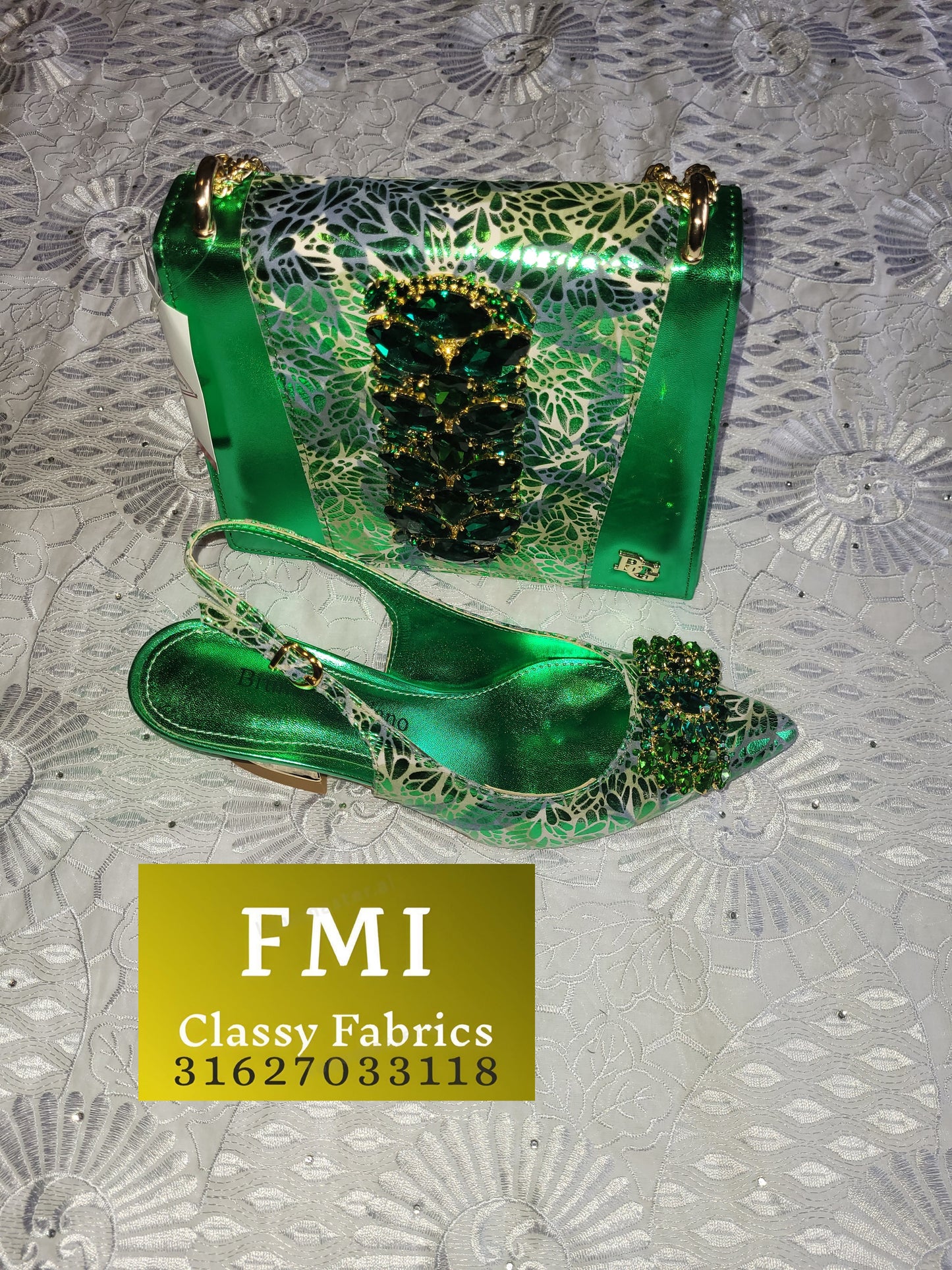 Luxury Italian Designer Shoes & Bag set