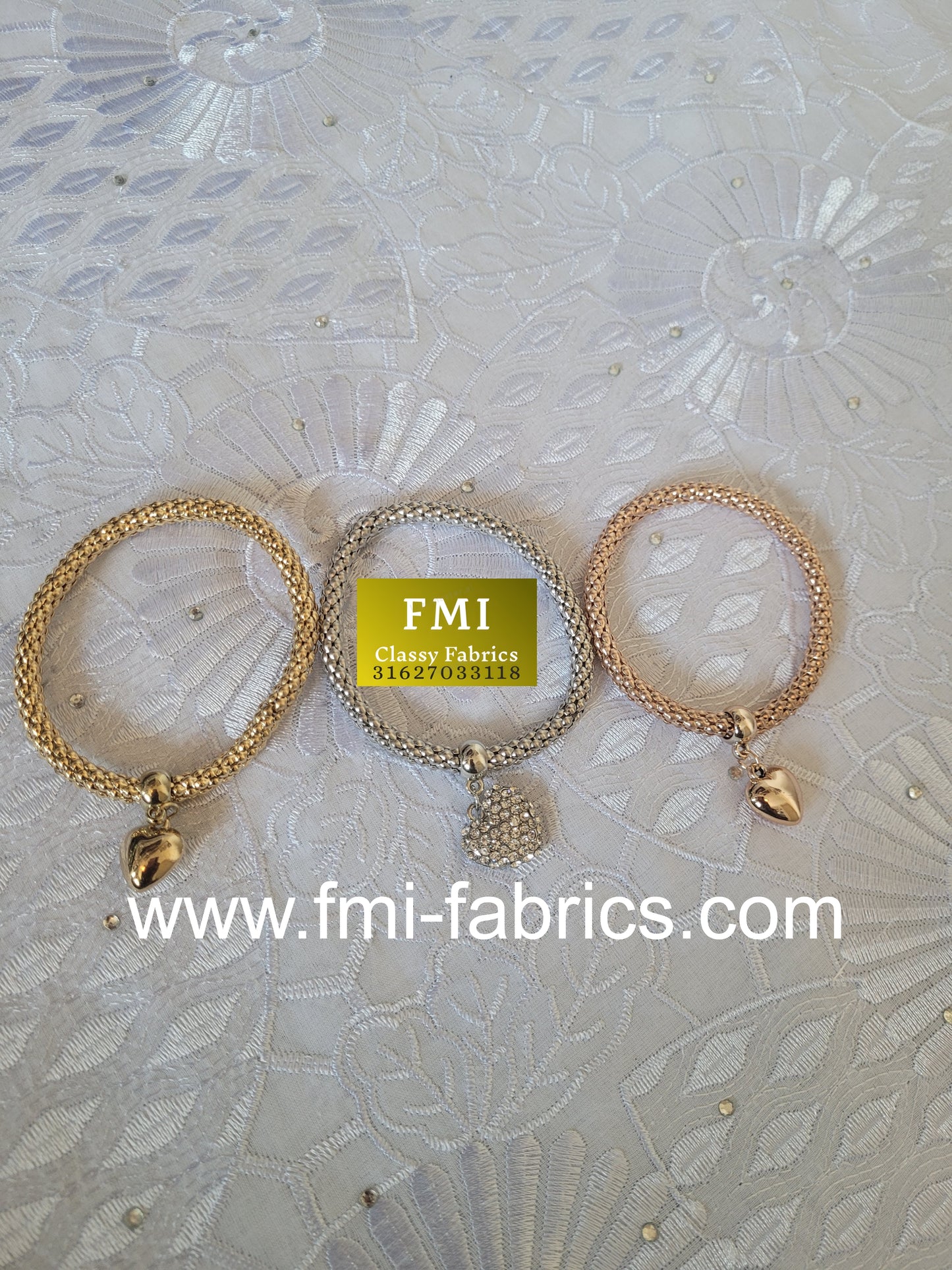 Heart Bracelet for Ladies (3 pcs)