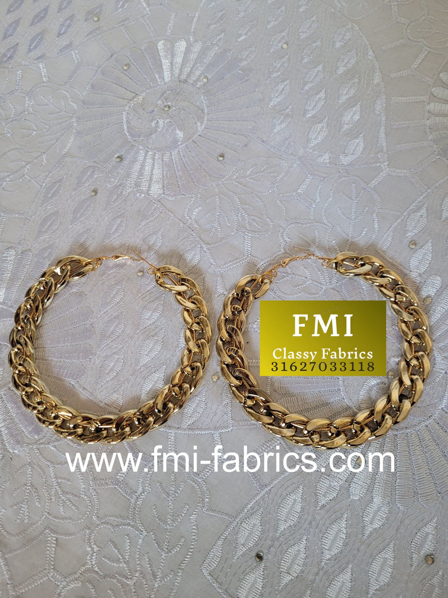 Golden Hoop Earrings