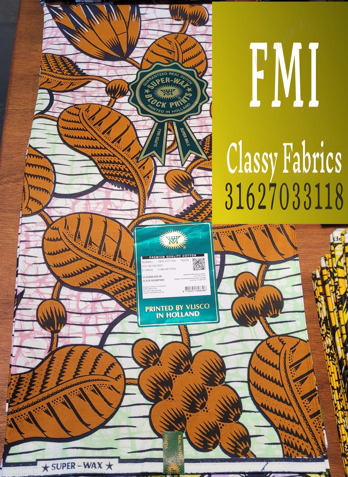 Latest Luxury Original Hollandaise Wax (made in Holland 🇳🇱 by Vlisco)