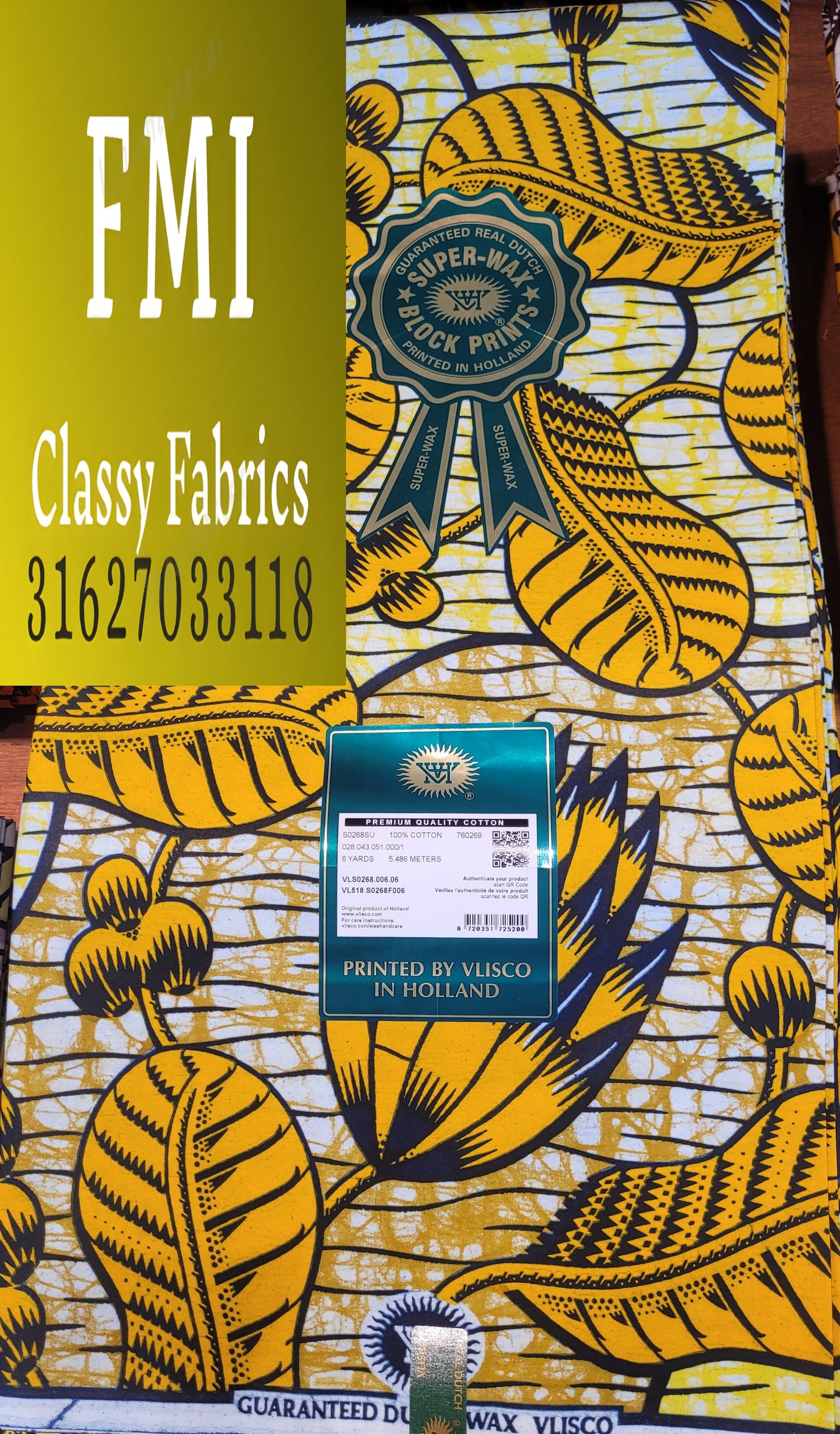 Latest Luxury Original Hollandaise Wax (made in Holland 🇳🇱 by Vlisco)