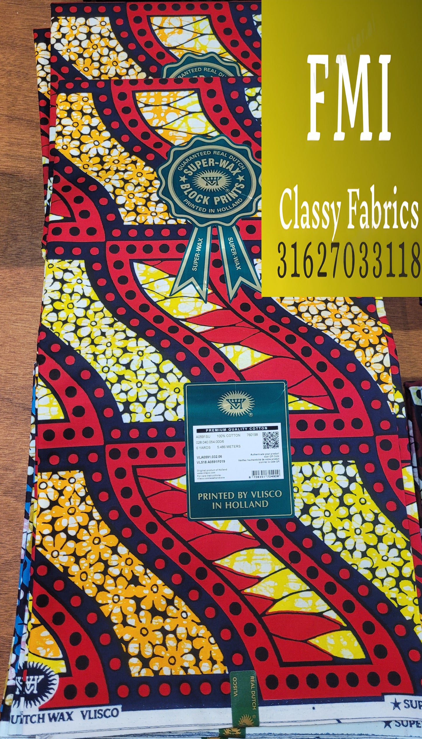 Latest Luxury Original Hollandaise Wax (made in Holland 🇳🇱 by Vlisco)