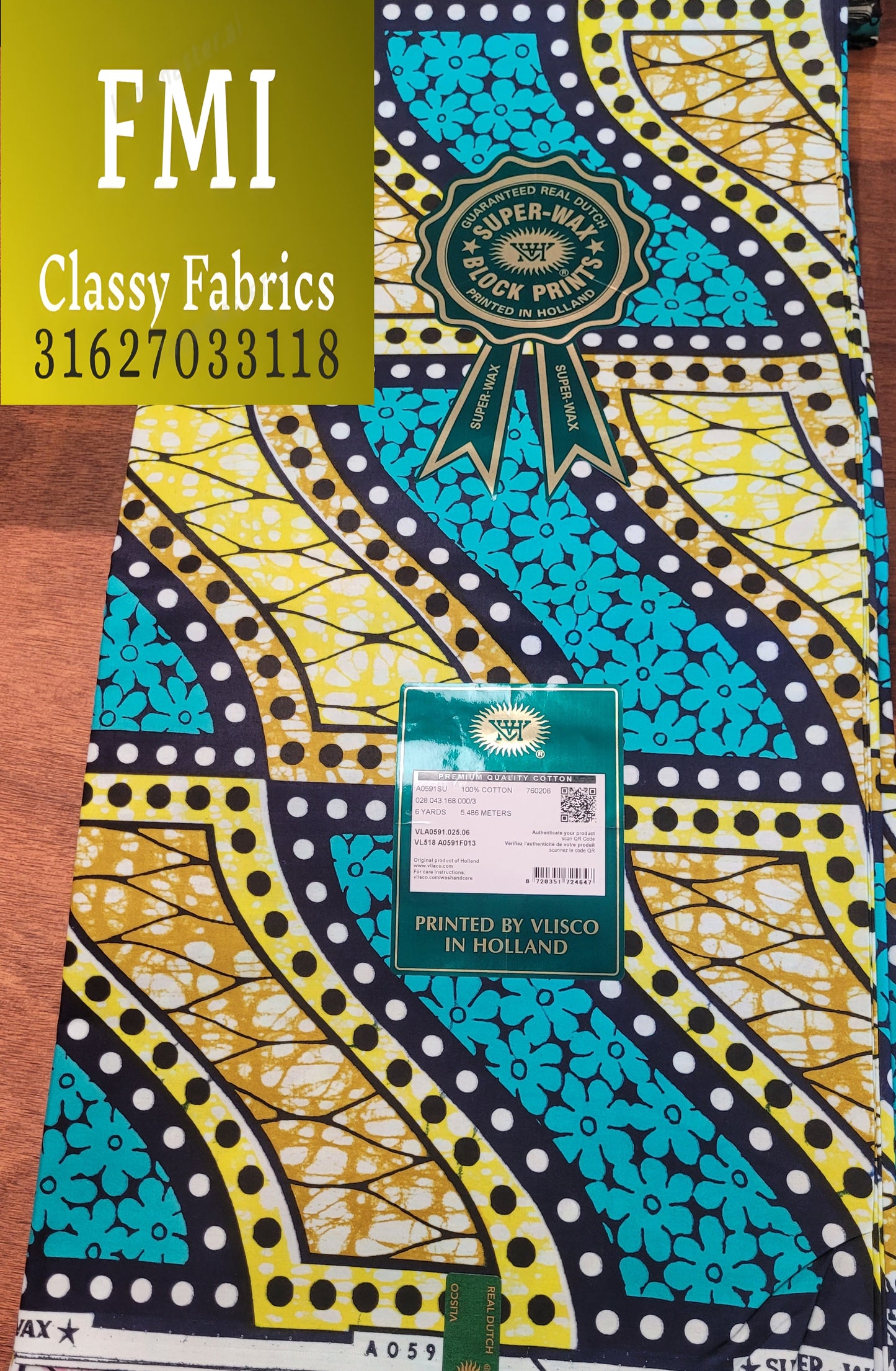 Latest Luxury Original Hollandaise Wax (made in Holland 🇳🇱 by Vlisco)