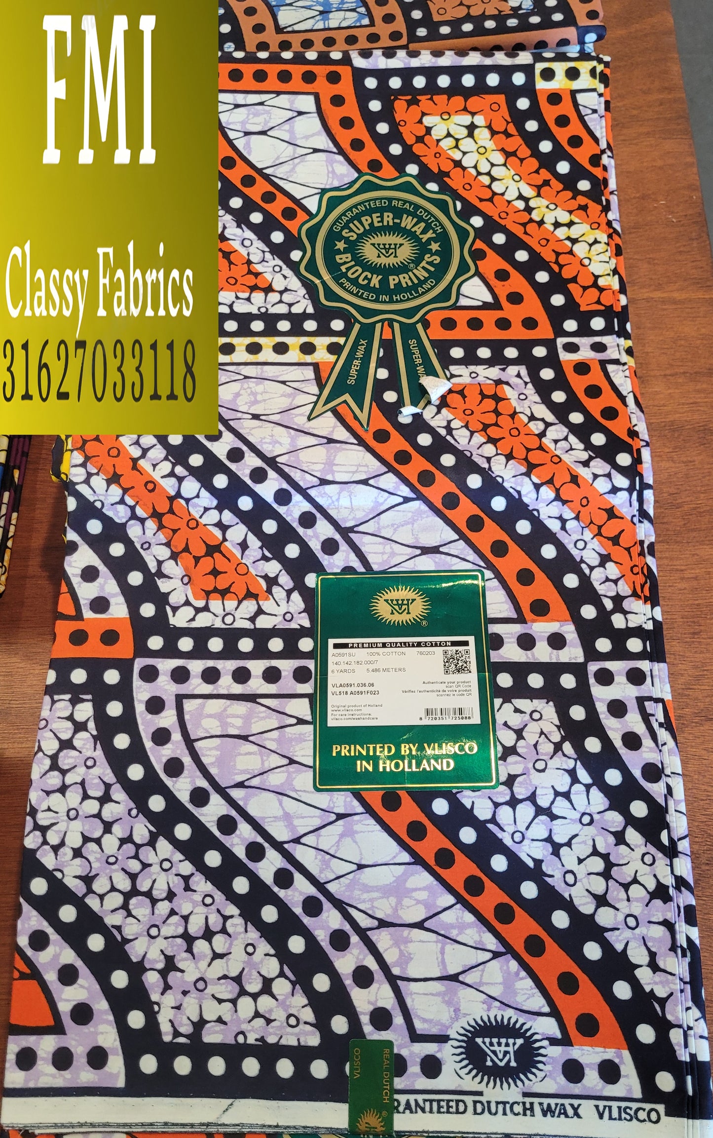 Latest Luxury Original Hollandaise Wax (made in Holland🇳🇱 by Vlisco)