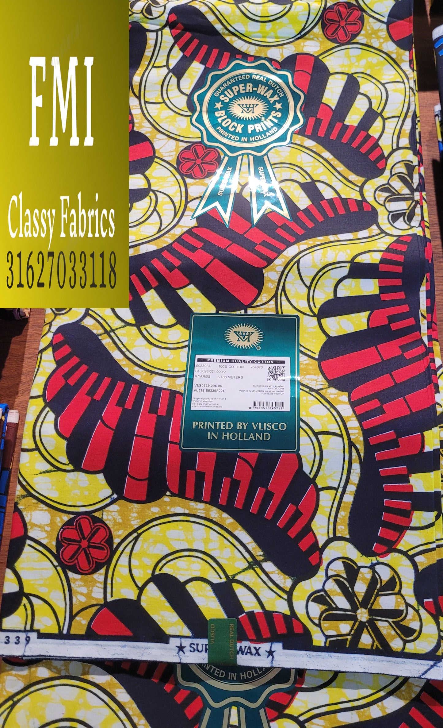 Latest Luxury Original Hollandaise Wax (made in Holland🇳🇱 by Vlisco)