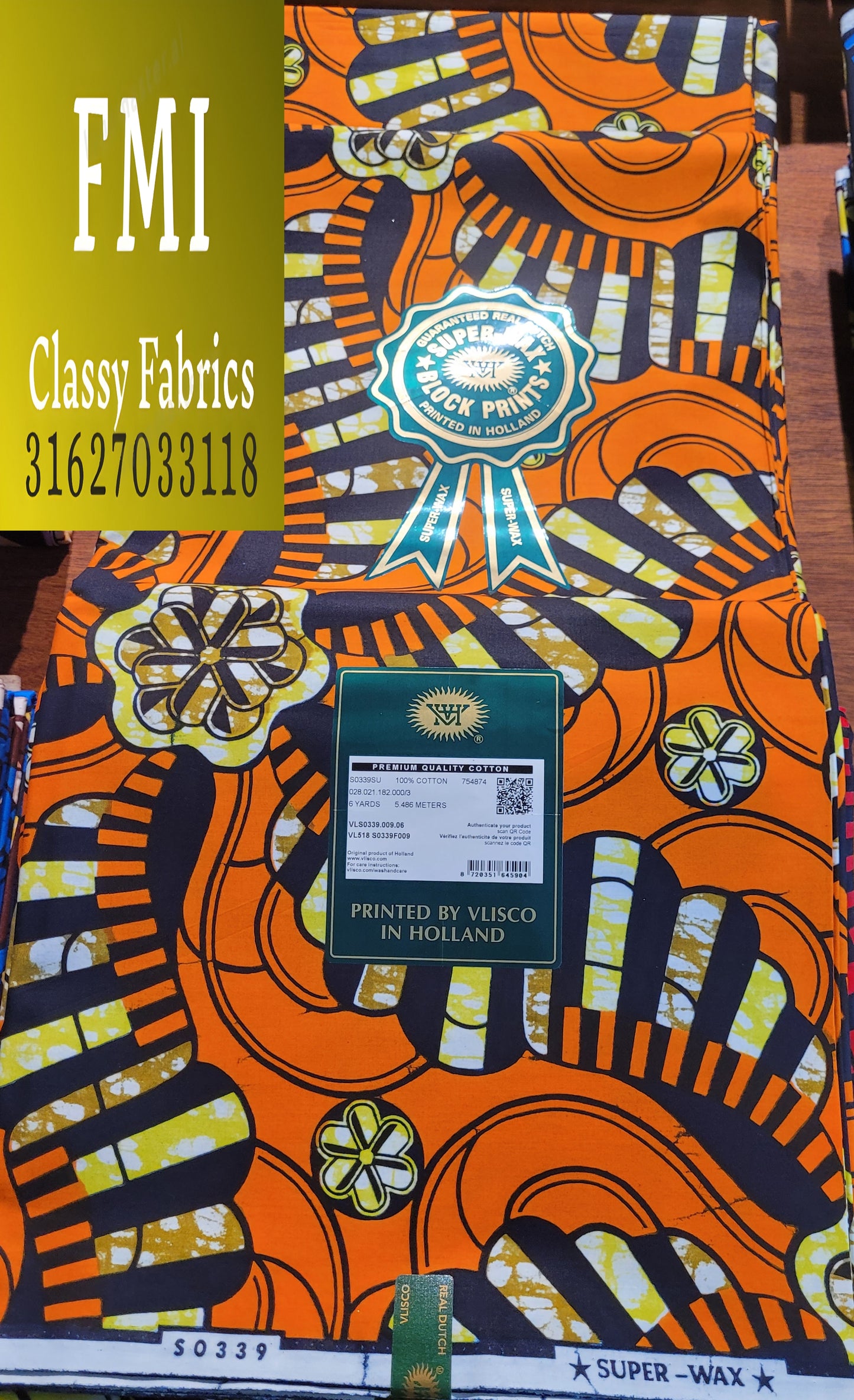 Latest Luxury Original Hollandaise Wax (made in Holland🇳🇱 by Vlisco)