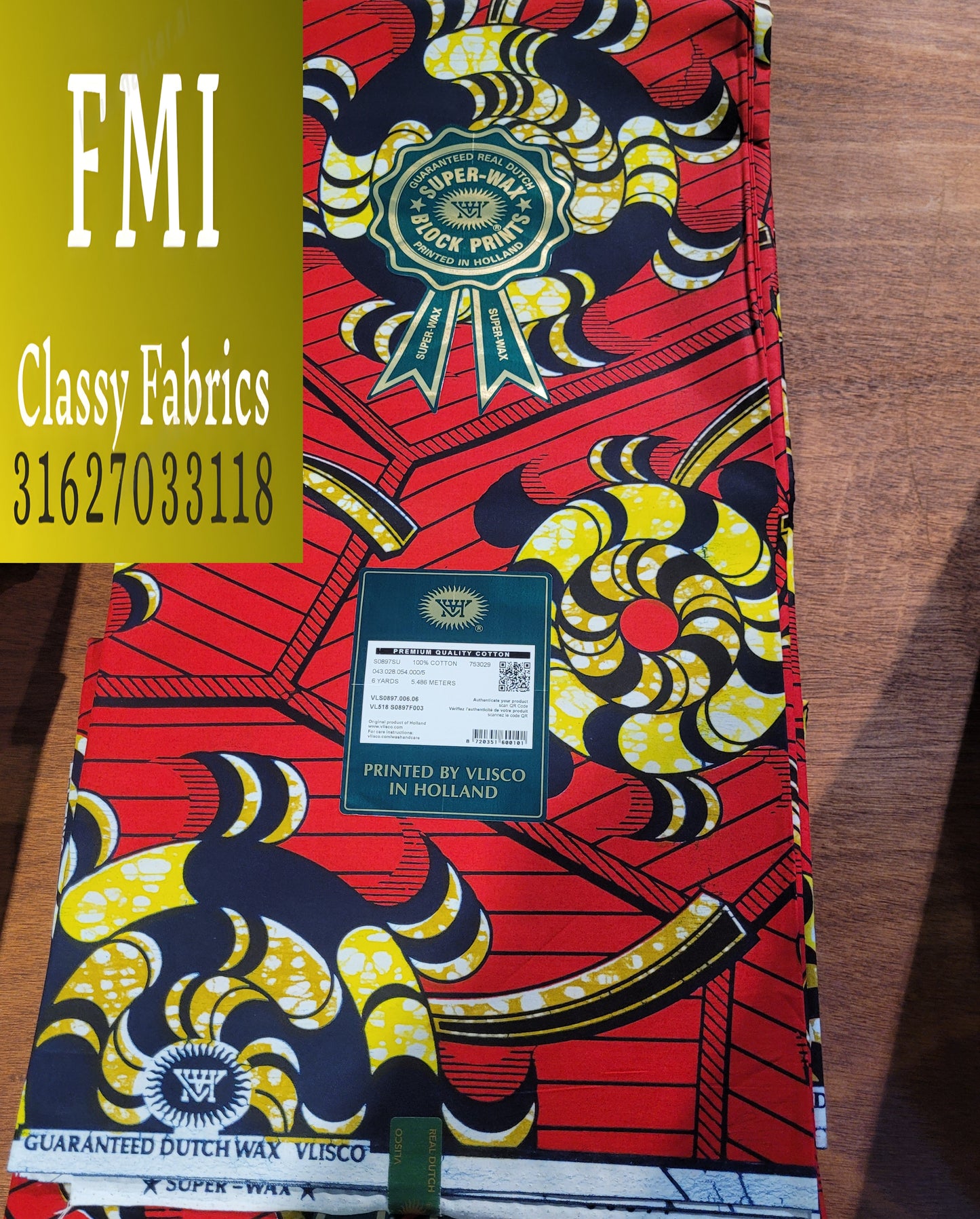 Latest Luxury Original Hollandaise Wax (made in Holland🇳🇱 by Vlisco)