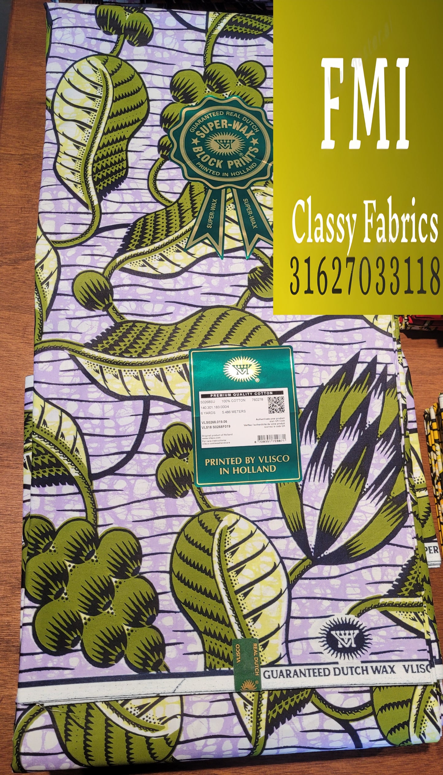 Latest Luxury Original Hollandaise Wax (made in Holland 🇳🇱 by Vlisco)