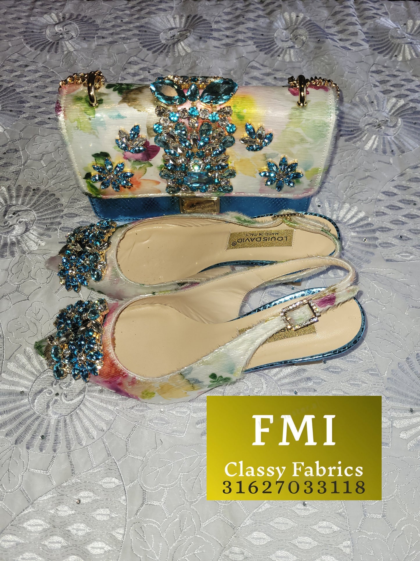 Luxury Italian Designer Shoes & Bag set