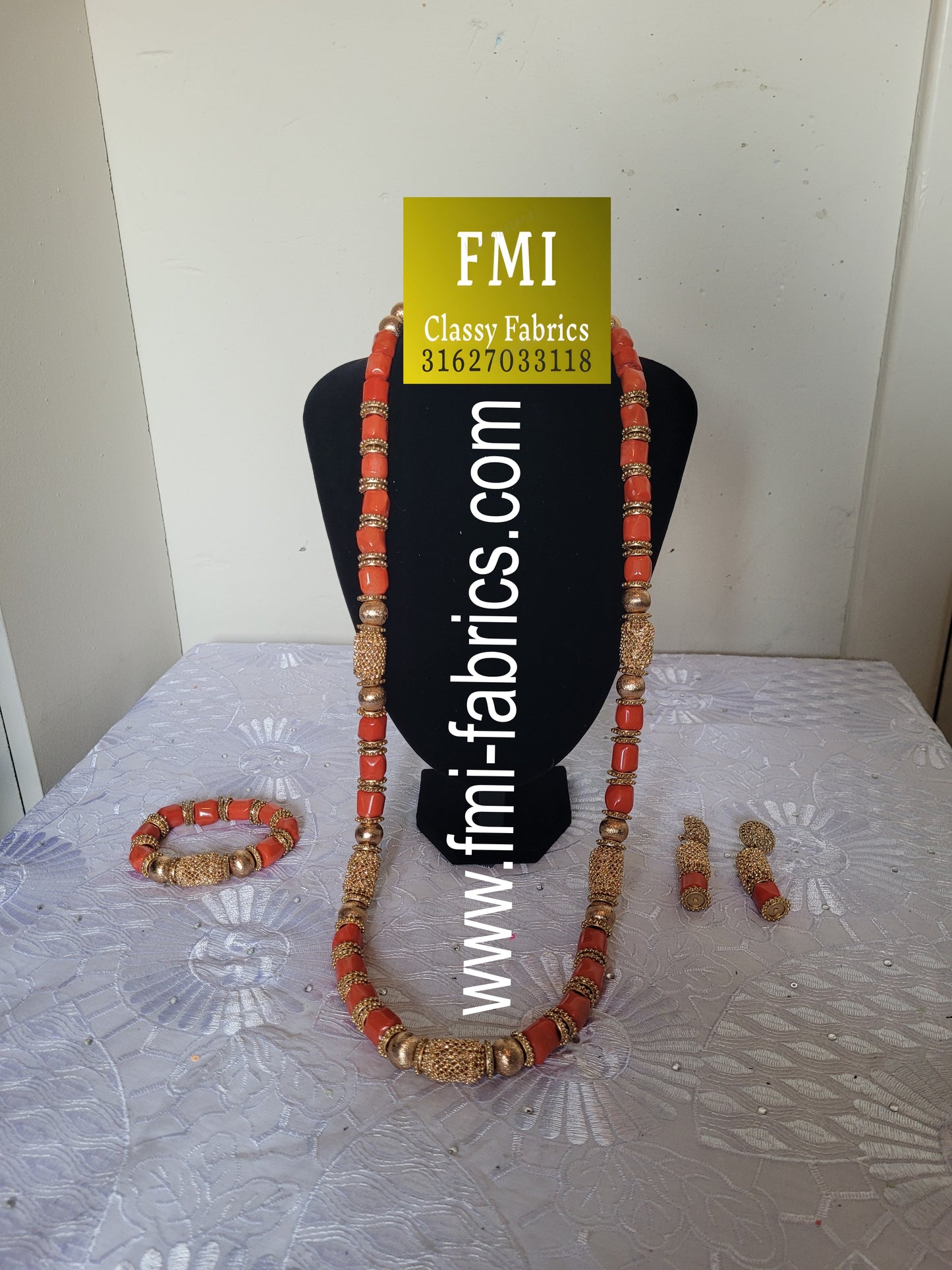 High Quality Coral Bead Set