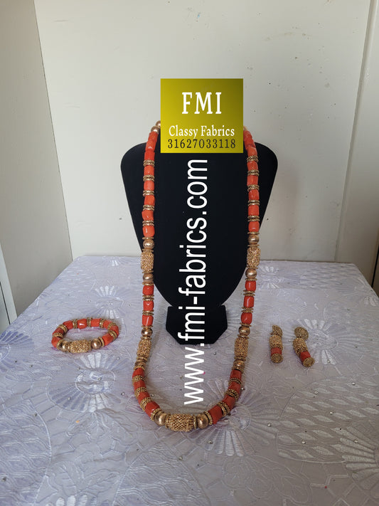 High Quality Coral Bead Set