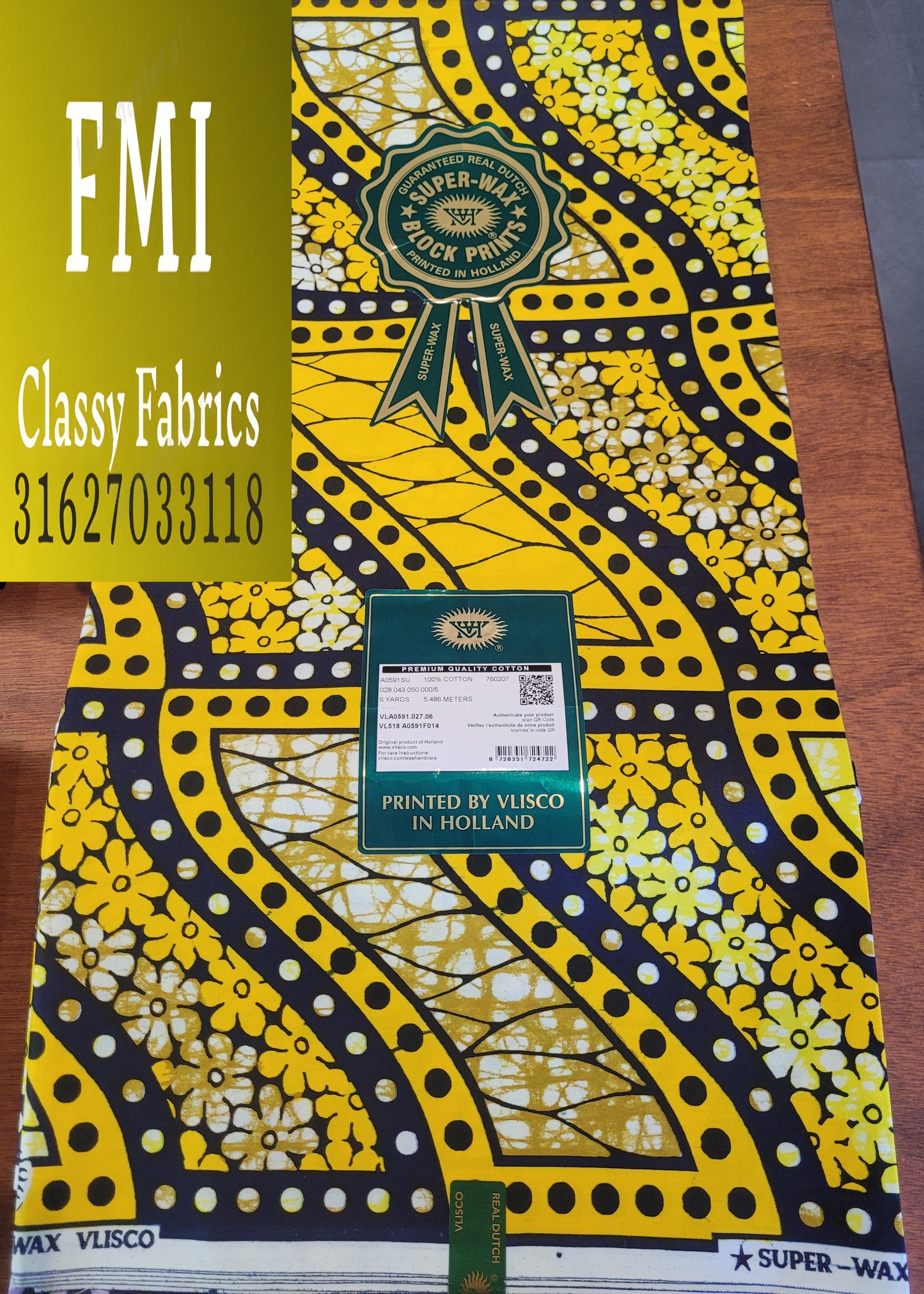 Latest Luxury Original Hollandaise Wax (made in Holland🇳🇱 by Vlisco)