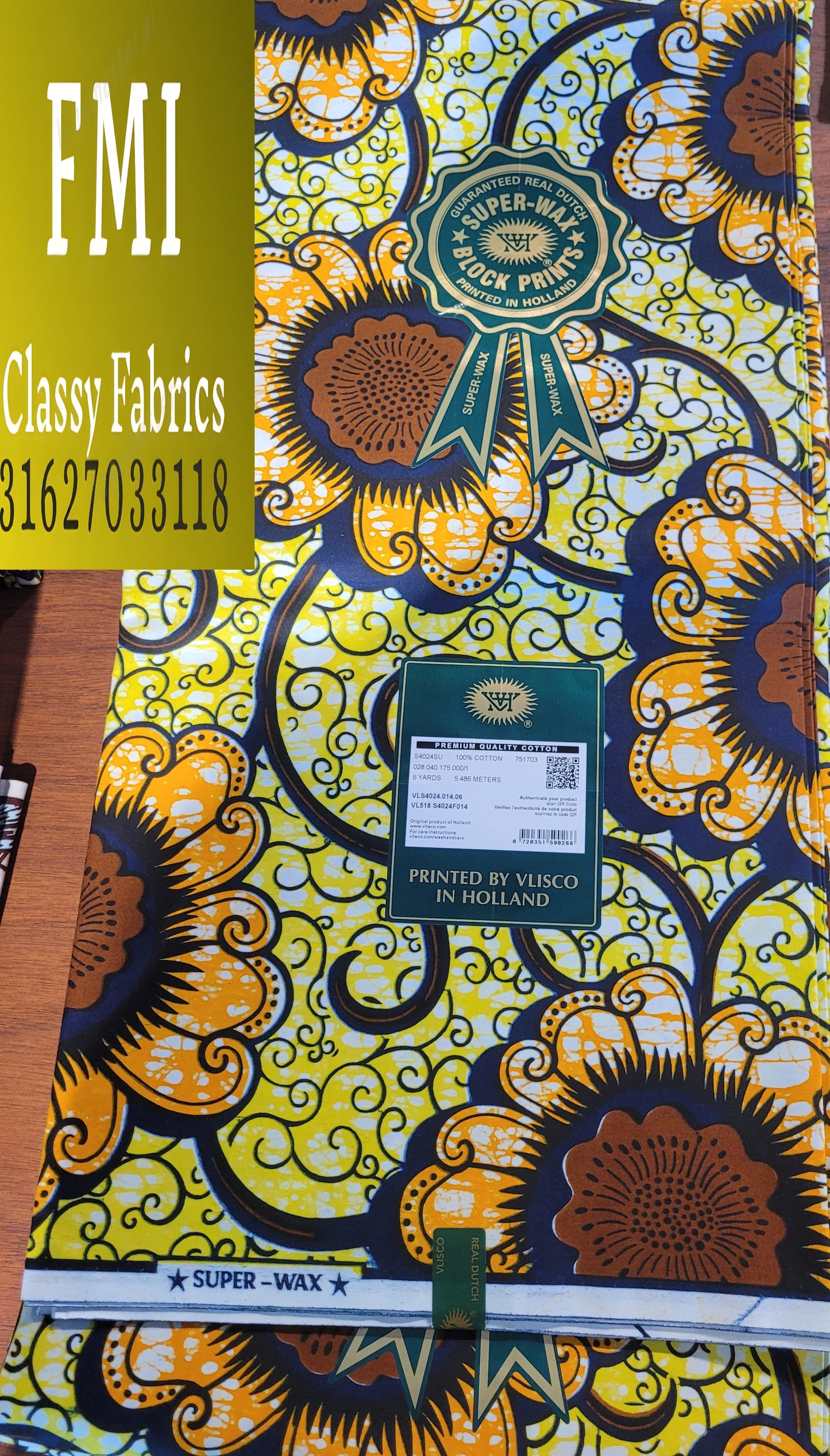 Latest Luxury Original Hollandaise Wax (made in Holland🇳🇱 by Vlisco)