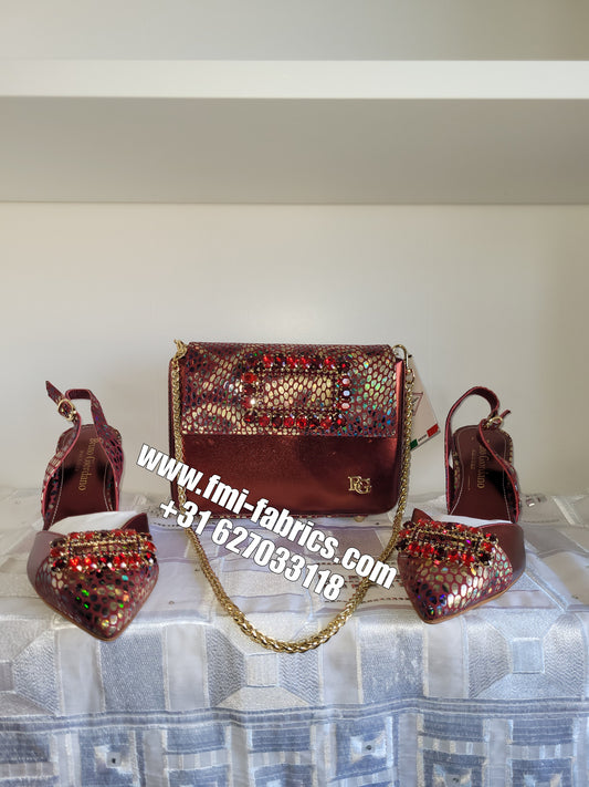 NEW ARRIVAL Luxury Italian Designer Shoes and Bag Set (Made in Italy 🇮🇹)